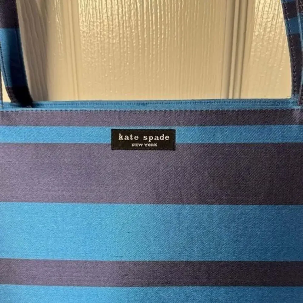Kate Spade Raw Silk Vintage Striped Tote